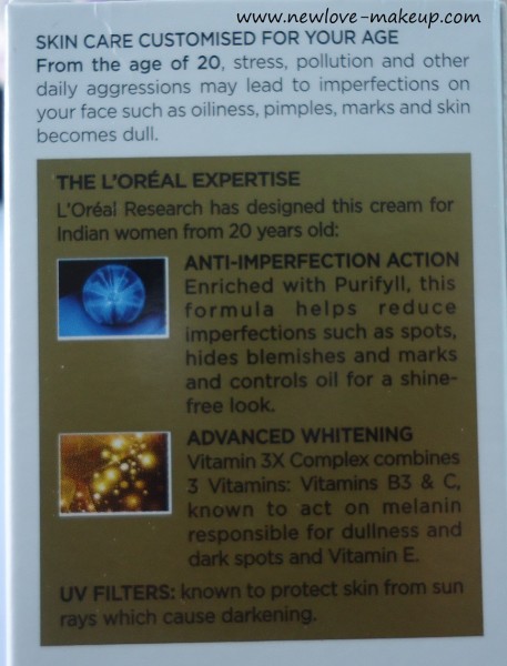 L'Oreal Paris Skin Perfect Cream Age 20+ Review, L'Oreal Paris India, Skin Care, Indian Beauty Blog