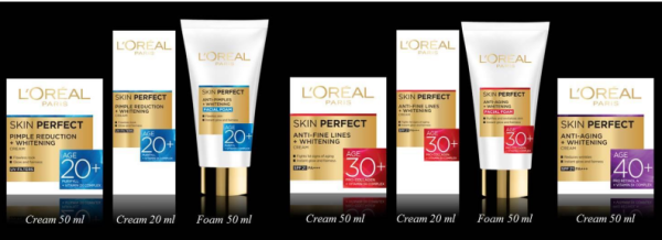 L'Oreal Paris Skin Perfect Range- Age 20+, Age 30+, Age 40+, Indian Beauty Blog, Skin Care