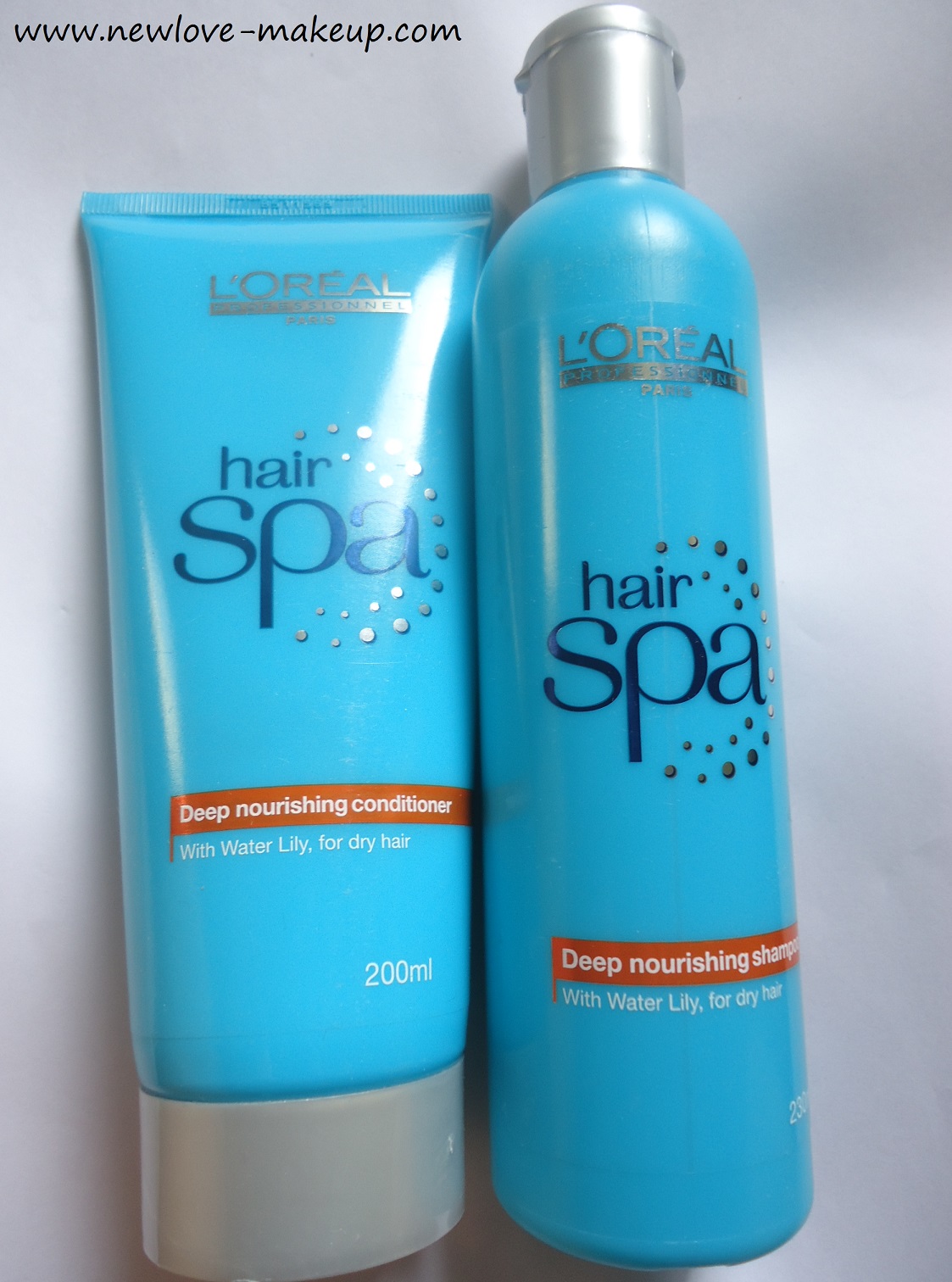 L'Oreal Professionnel Hair Spa Deep Nourishing Shampoo,Conditioner Review -  New Love - Makeup