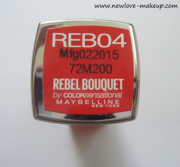 Maybelline Rebel Bouquet Lipstick REB04 Review, Swatches