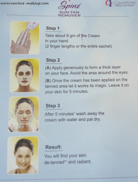 Spinz Sun-Tan Remover Instant De-Tan Cream: Review,Demo