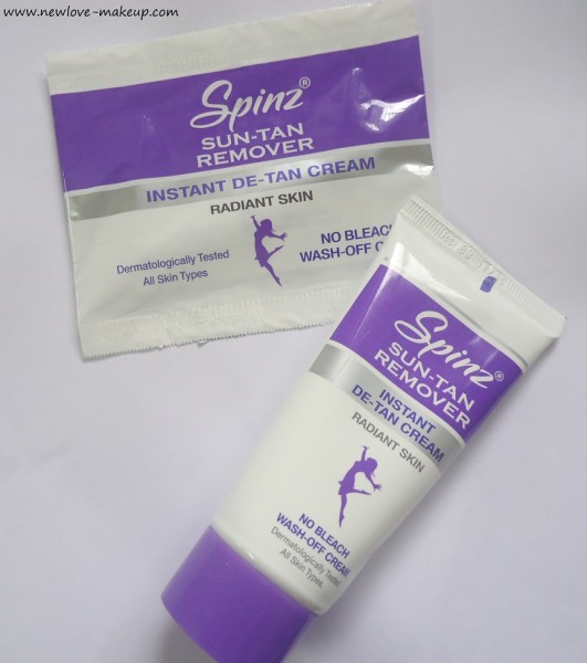 Spinz Sun-Tan Remover Instant De-Tan Cream: Review,Demo