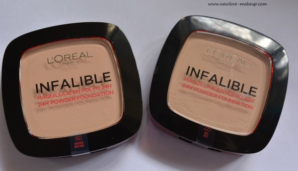 L'Oreal Paris Infallible 24H Powder Foundation Review,Swatches,Demo