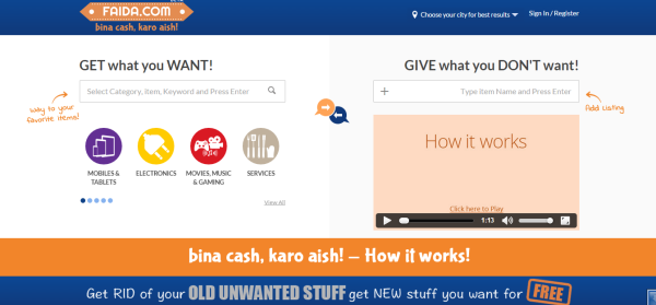 Barter It on Faida.com