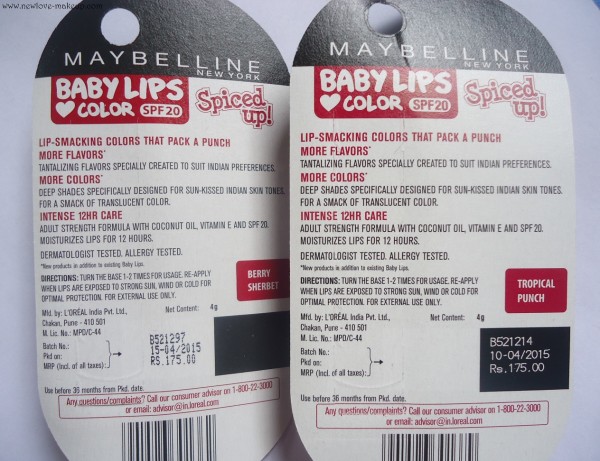 New Maybelline Baby Lips Spiced Up Review,Swatches, Indian Beauty Blog