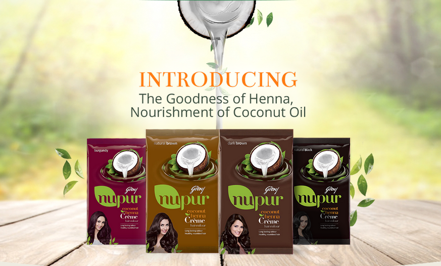 Godrej Nupur Coconut Henna Crème Colour Review,Demo - New Love - Makeup