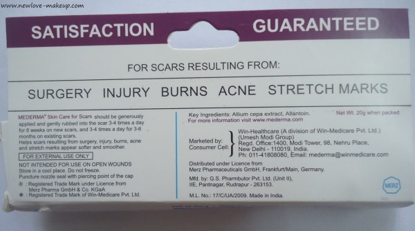 All About Surgery Scars & Mederma Review, Indian Beauty Blog, Acne Scars