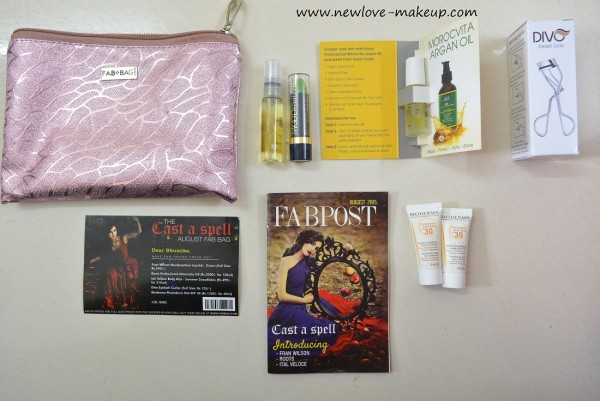 August Fab Bag Unboxing & Review, Indian Beauty Blog, Indian YouTuber