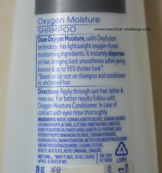 Dove Oxygen Moisture Shampoo, Conditioner Review