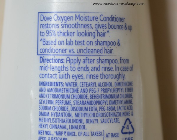 Dove Oxygen Moisture Shampoo, Conditioner Review