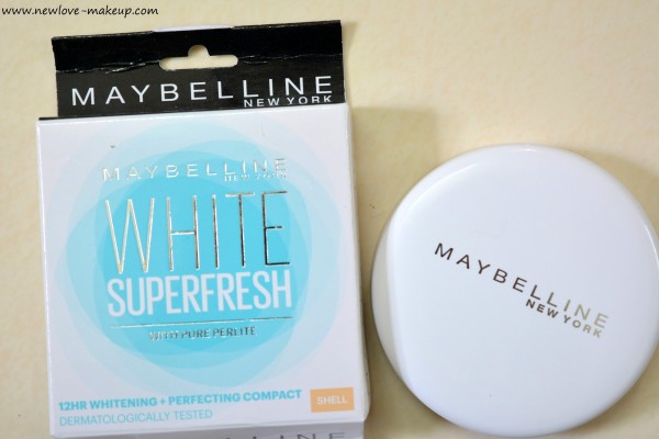 Maybelline White Super Fresh Compact Powder Shell Review, FOTD