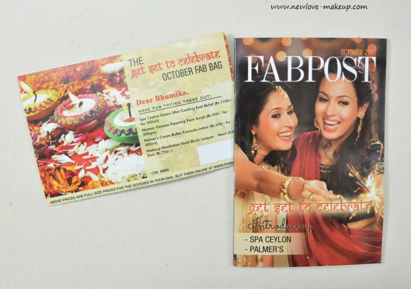 October 'Get Set To Celebrate' Fab Bag Review