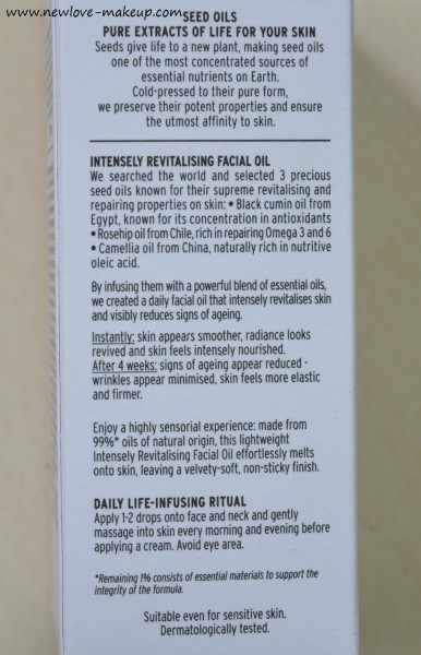 The Body Shop Oils Of Life Intensely Revitalizing Facial Oil First Impressions