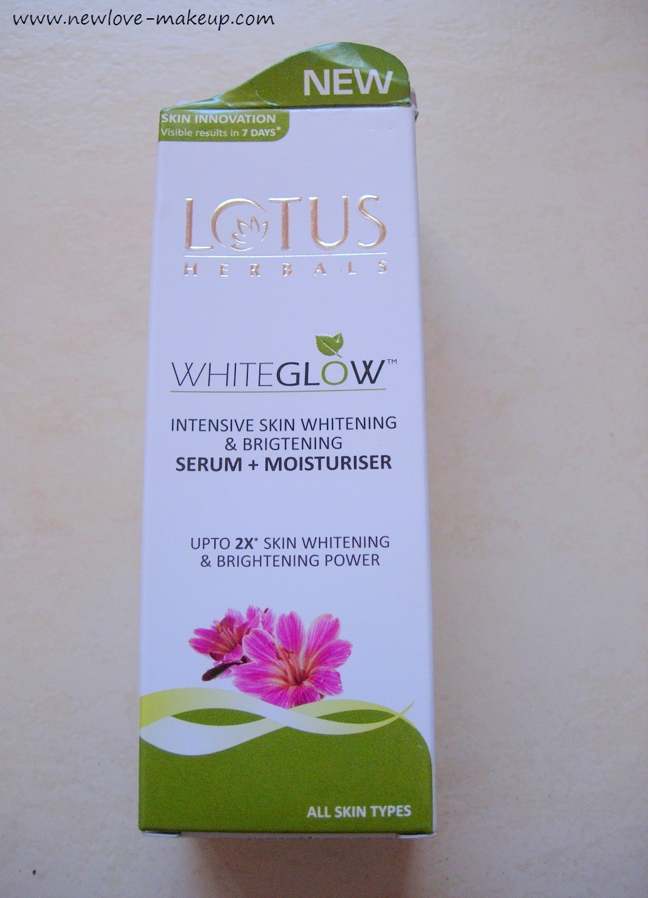 Lotus Herbals WhiteGlow Intensive Skin & Brightening Serum Review - New Love - Makeup