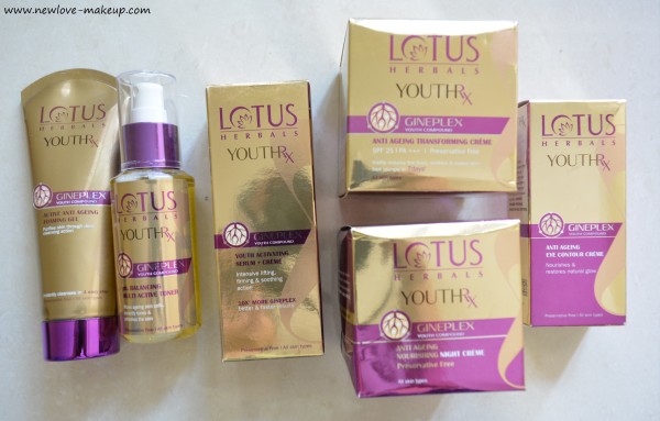 Lotus Herbals YouthRx Gineplex Anti-Ageing Skin Care Range Review