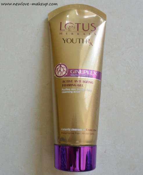 Lotus Herbals YouthRx Gineplex Anti-Ageing Skin Care Range Review