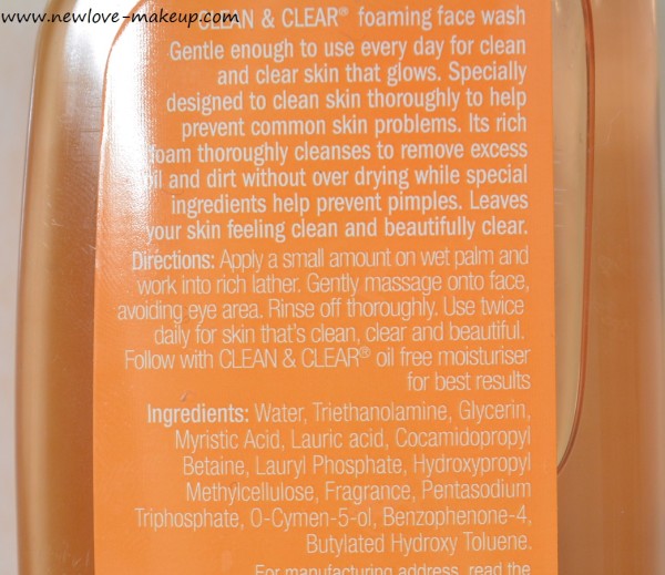 Clean & Clear Foaming Facial Wash Review, Indian Makeup & Beauty Blog