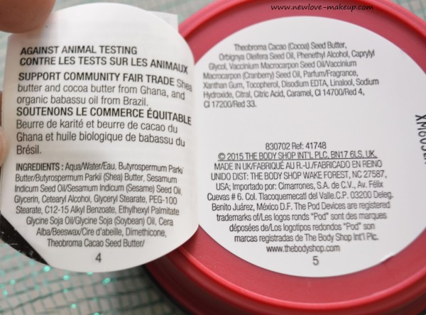 The Body Shop Christmas Special Frosted Cranberry Range Review