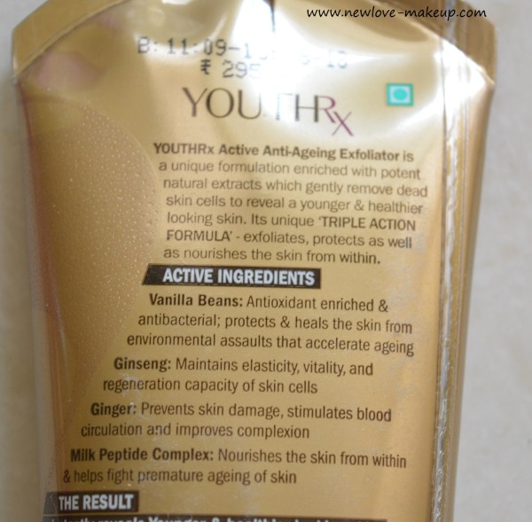 Lotus Herbals YouthRx Gineplex Anti-Ageing Skin Care Range Review