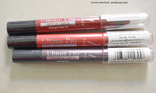 Faces Ultime Pro Eyeshadow Crayon Review, Swatches