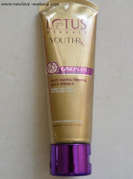 Lotus Herbals YouthRx Gineplex Anti-Ageing Skin Care Range Review