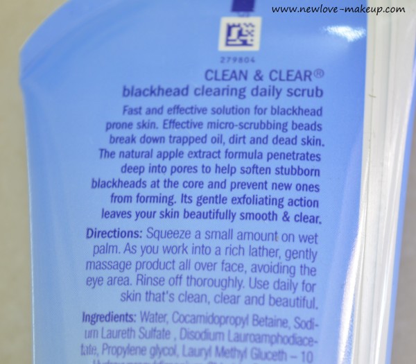 Clean & Clear Blackhead Clearing Daily Scrub Review