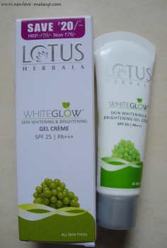 Lotus Herbals WhiteGlow Skin Whitening & Brightening Gel Creme SPF-25 Review