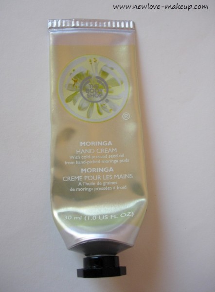 The Body Shop Moringa Hand Cream Review, Indian Beauty Blog