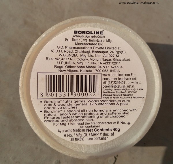 Boroline Antiseptic Ayurvedic Cream Review, Indian Beauty and Skincare Blog, Indian Reviews Blog