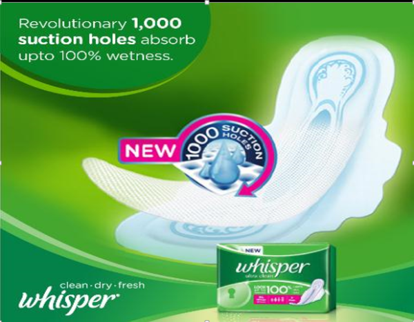 New Whisper Ultra Clean: 5x Better Protection