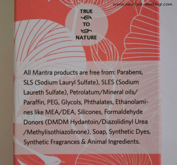 Mantra Herbals Holy Basil & Lily Revitalizer Face Cream Review, Indian Beauty Blog