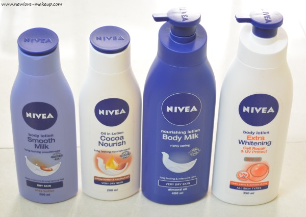 Nivea Body Lotions Review, Indian Makeup Blog, Indian Beauty Blog