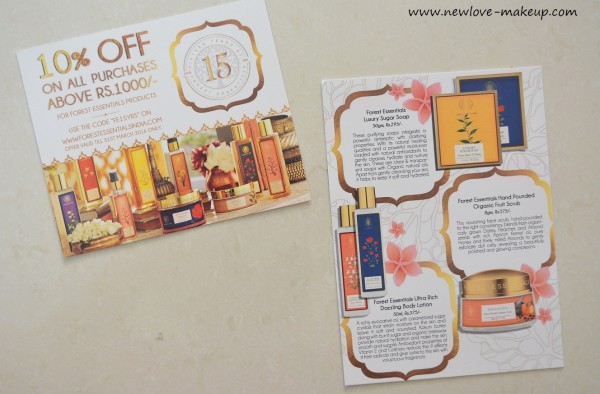 Feb 2016 Forest Essentials My Envy Box, Indian Beauty Blog, Luxurious Ayurveda Box