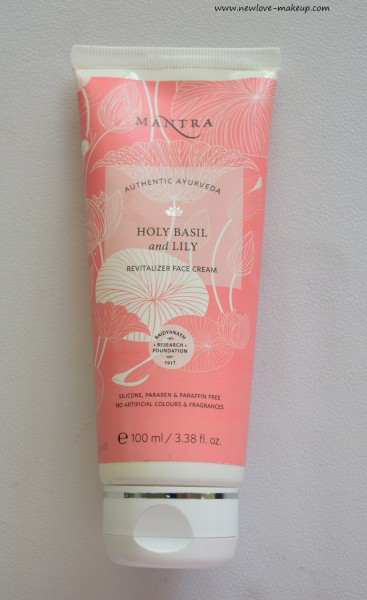 Mantra Herbals Holy Basil & Lily Revitalizer Face Cream Review, Indian Beauty Blog
