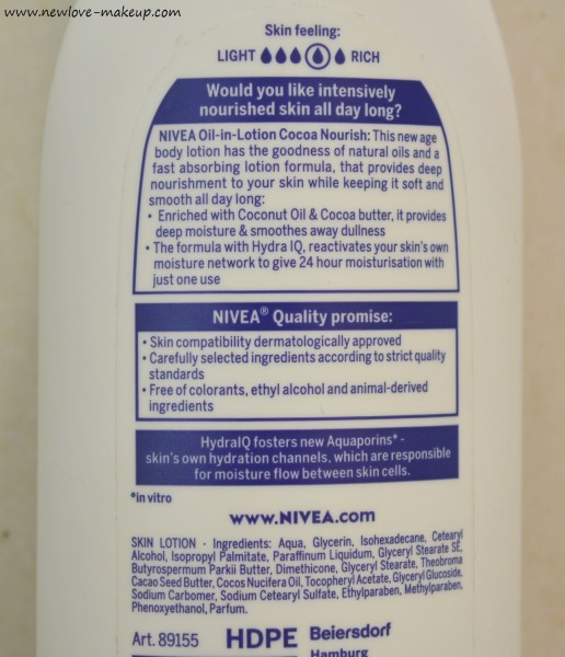 Nivea Body Lotions Review, Indian Makeup Blog, Indian Beauty Blog
