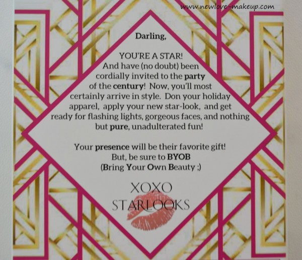 Starlooks December 2015 Extraordinaire Kit Review, Products