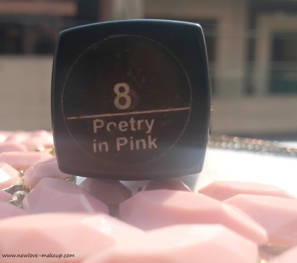 Coloressence Mesmerizing Lip Colour Poetry Pink Review, Swatches, Priyanka Chopra Lipstick