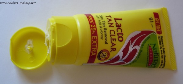 Nature's Essence Lacto Tan Clear Sun Tan Removal Review, Indian Beauty Blog, Skin care