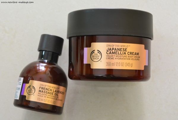 The Body Shop Japanese Camellia Cream, French Lavender Massage Oil Review
