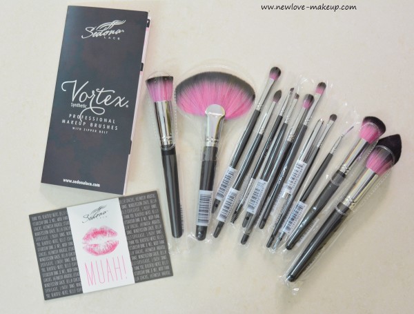 Sedona Lace Vortex Synthetic Professional Makeup Brush Set Review, Indian Makeup Blog