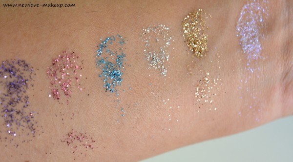 Faces Sparkle Dust Stackable Glitter Review, Swatches, Ways to Use, Indian Makeup Blog