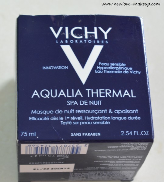 Vichy Aqualia Thermal Night Spa Review, Indian Beauty Blog, Skin care