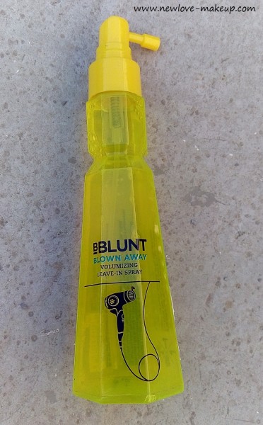 BBlunt Blown Away Volumizing Leave-in Spray Review, Indian Beauty Blog, Hair Care