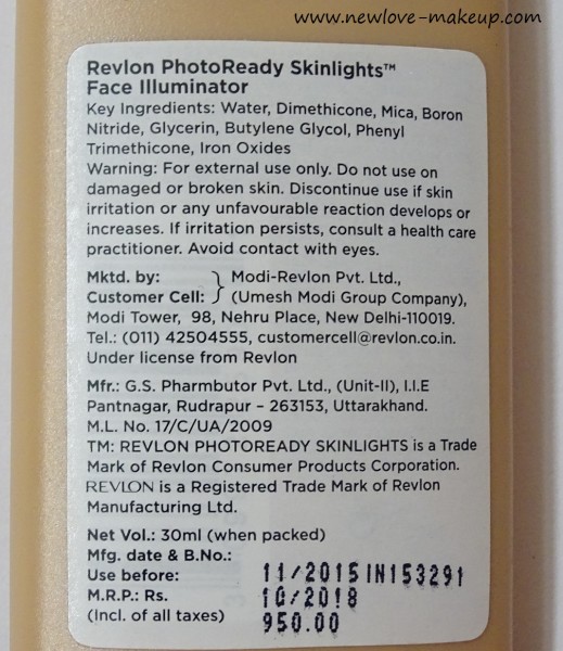 Revlon Photoready Skinlights Face Illuminator Review, Swatches, Indian Makeup Blog, Liquid Highlighters India