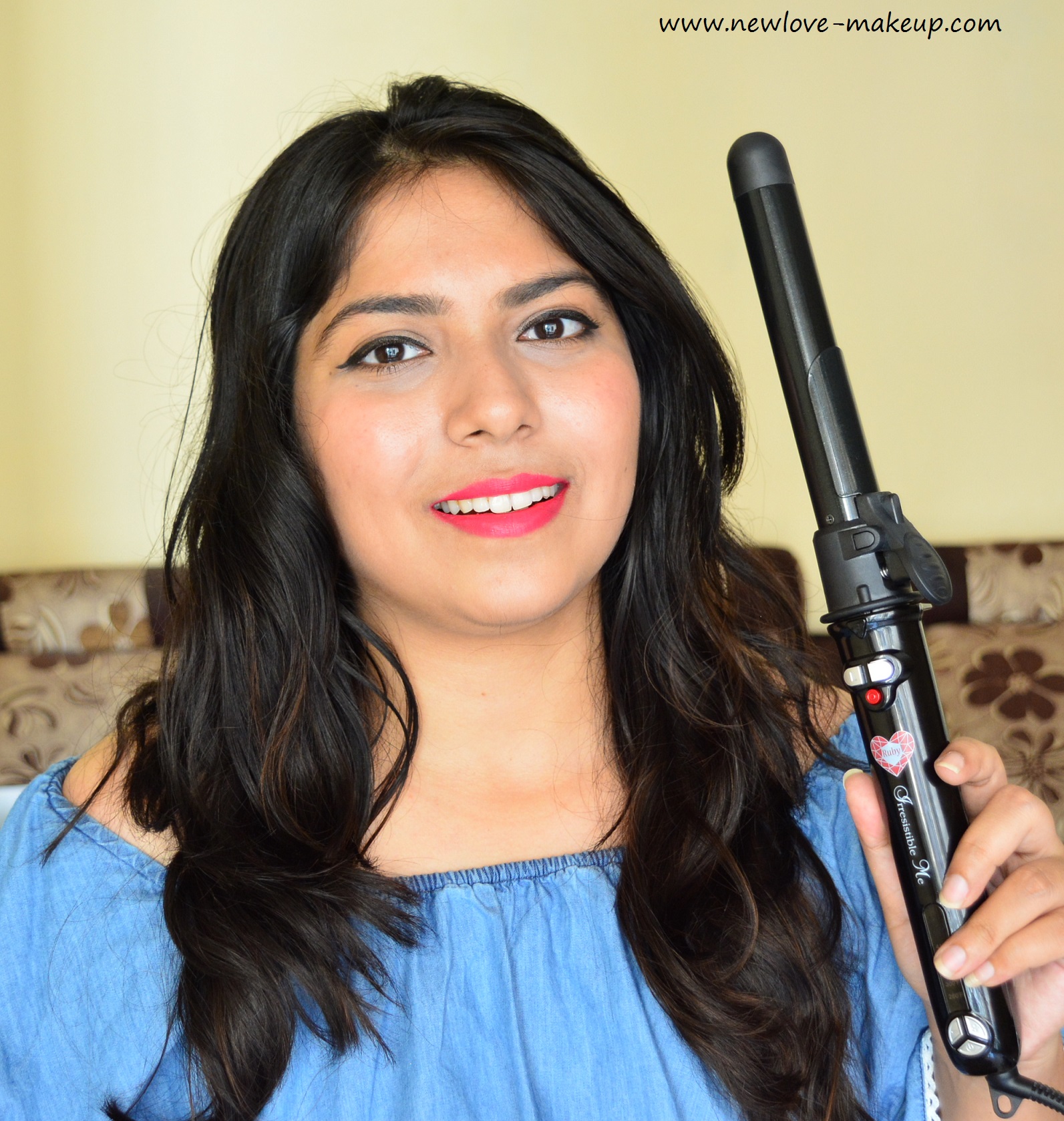Irresistible Me Ruby Auto Rotating Curling Iron Review - New Love - Makeup