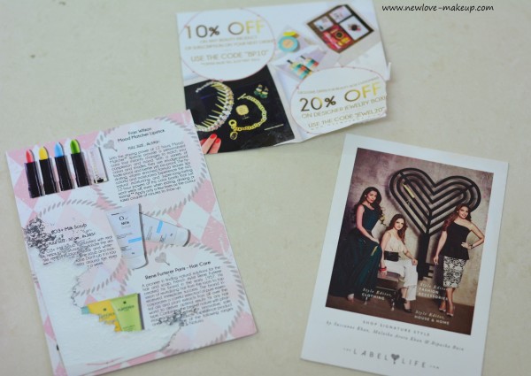 April 2016 My Envy Box Unboxing, Review, Indian Makeup and Beauty Blog, Subscription Boxes