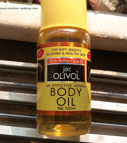 Jac Olivol Body oil with Italian Olive oil Review