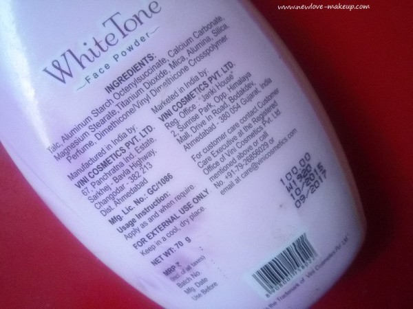 Whitetone Face Powder Review, Indian Makeup Blog, Indian Beauty Blog