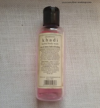 Khadi Herbal Body Wash Rose and Honey Review, Indian Skincare Blog, Khadi Reviews