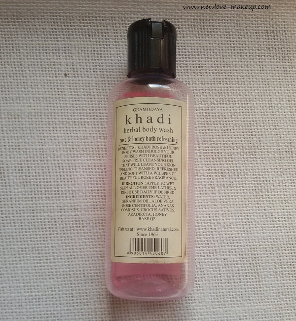 Khadi Herbal Body Wash Rose and Honey Review - New Love - Makeup